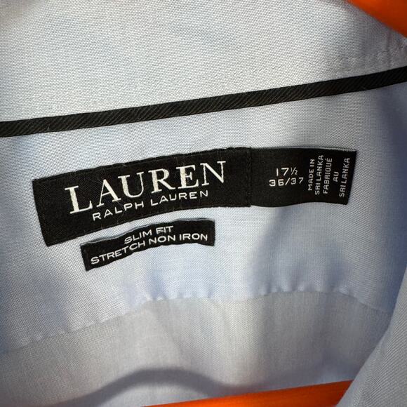 Lauren Ralph Lauren Slim Fit Stretch Non Iron Shirt US Men's 17.5 / 36 / 37 - Picture 2 of 4